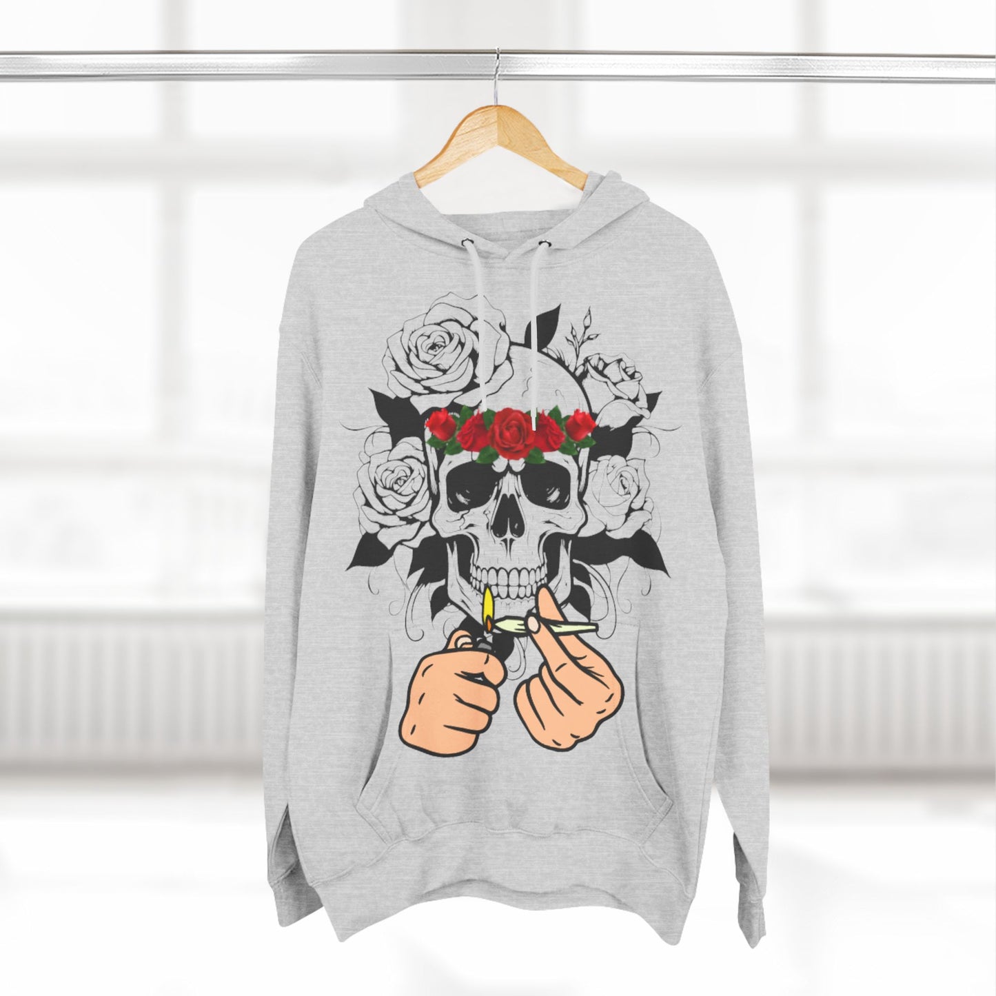 Three-Panel Fleece Hoodie