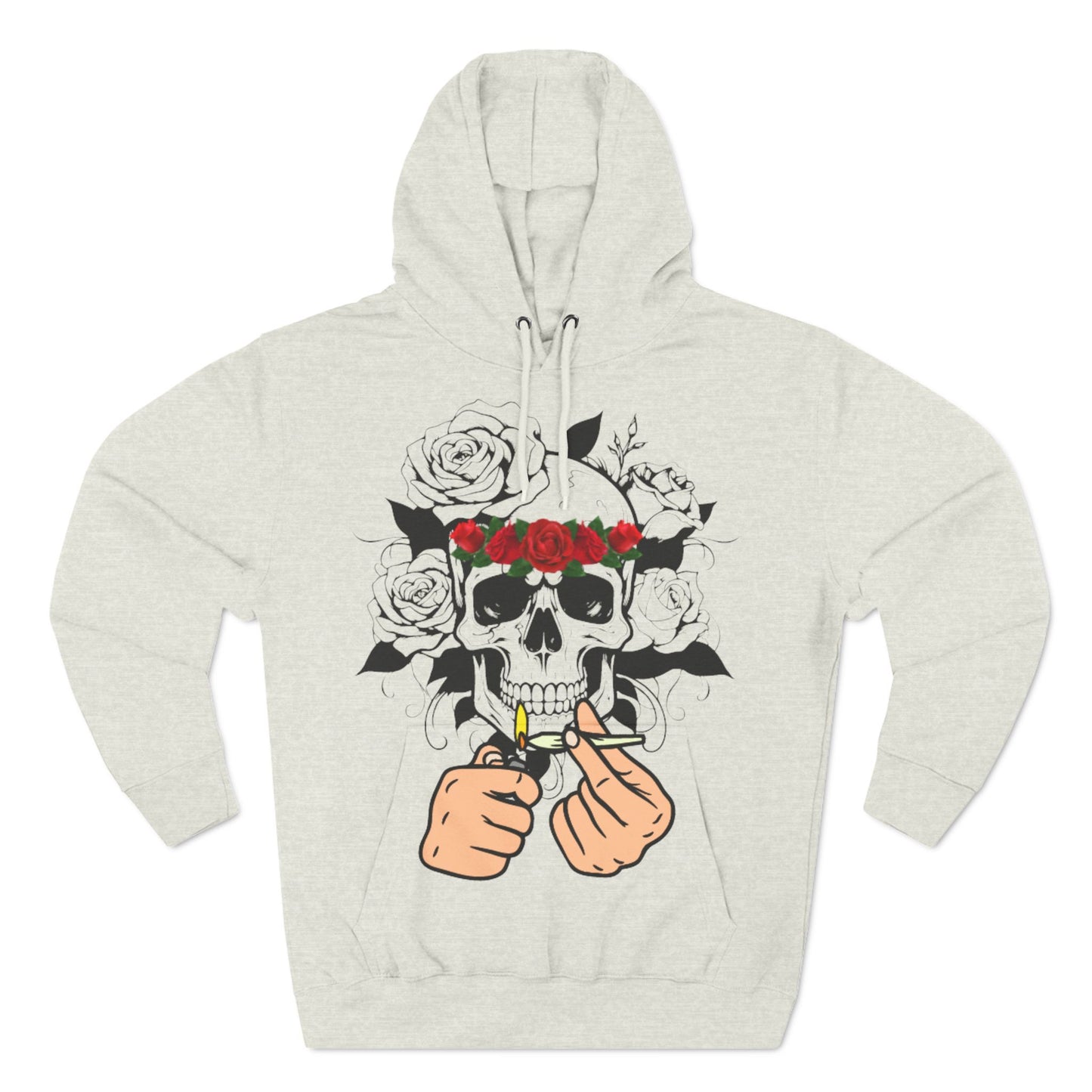 Three-Panel Fleece Hoodie