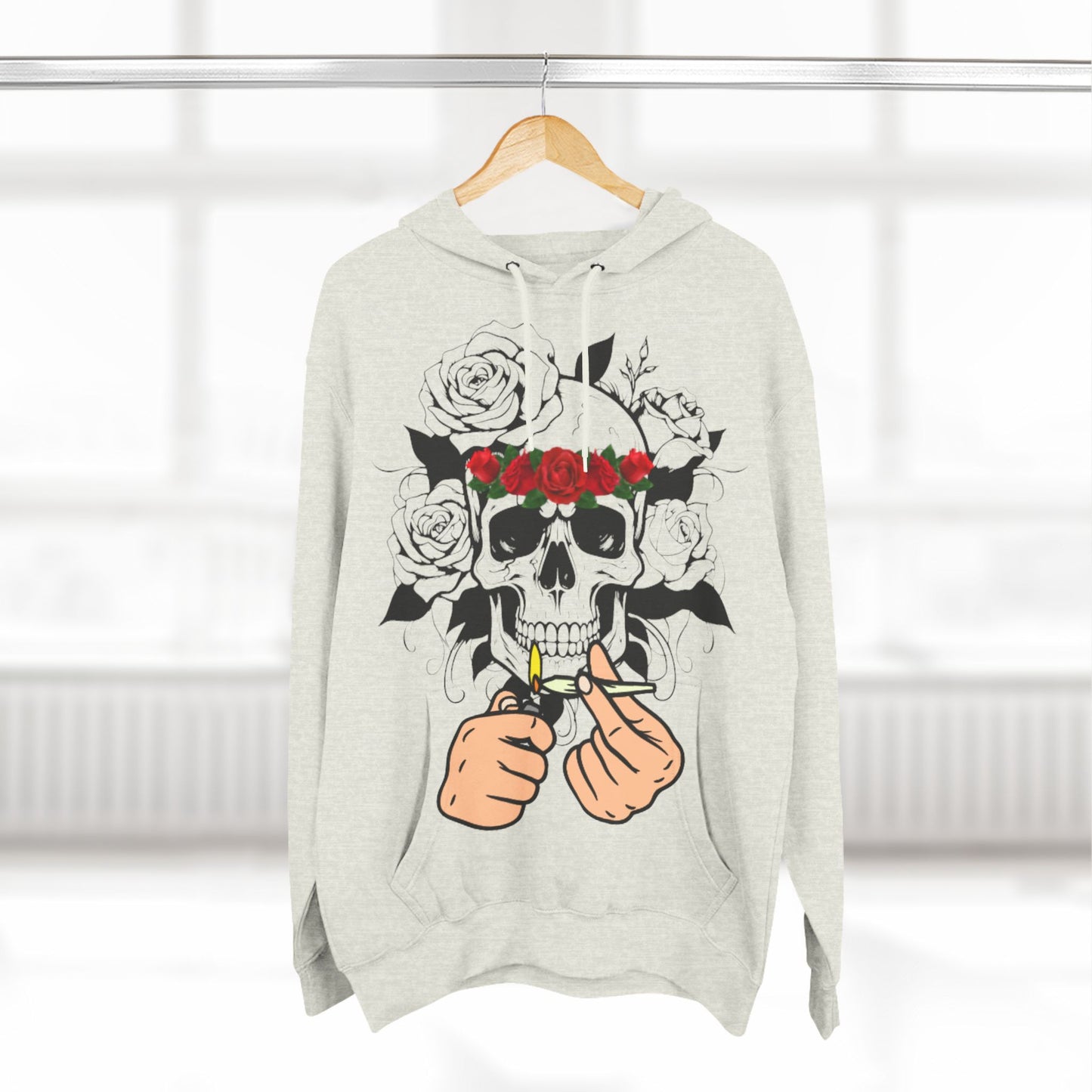 Three-Panel Fleece Hoodie