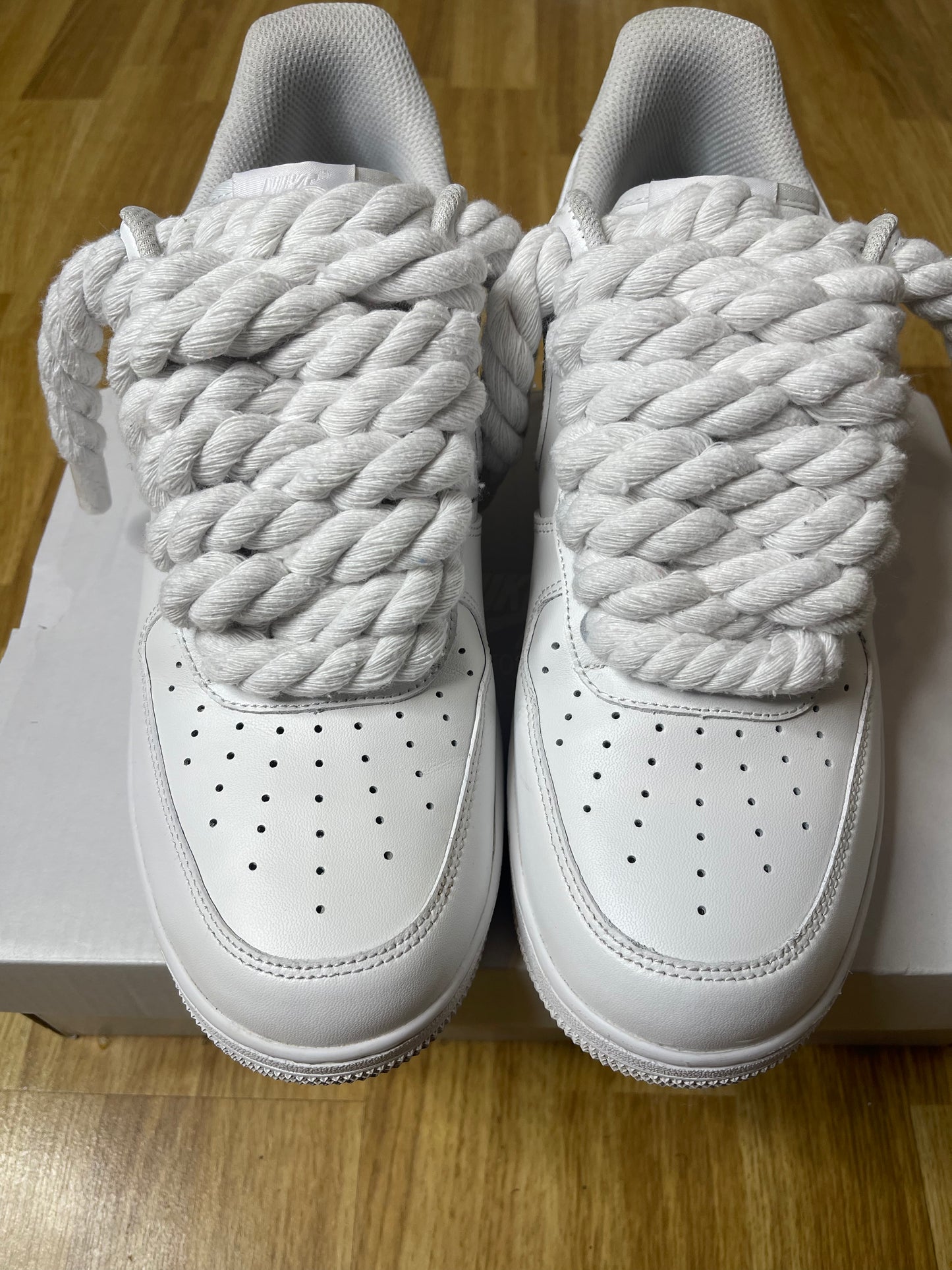 Chunky nike rope air force 1, front view