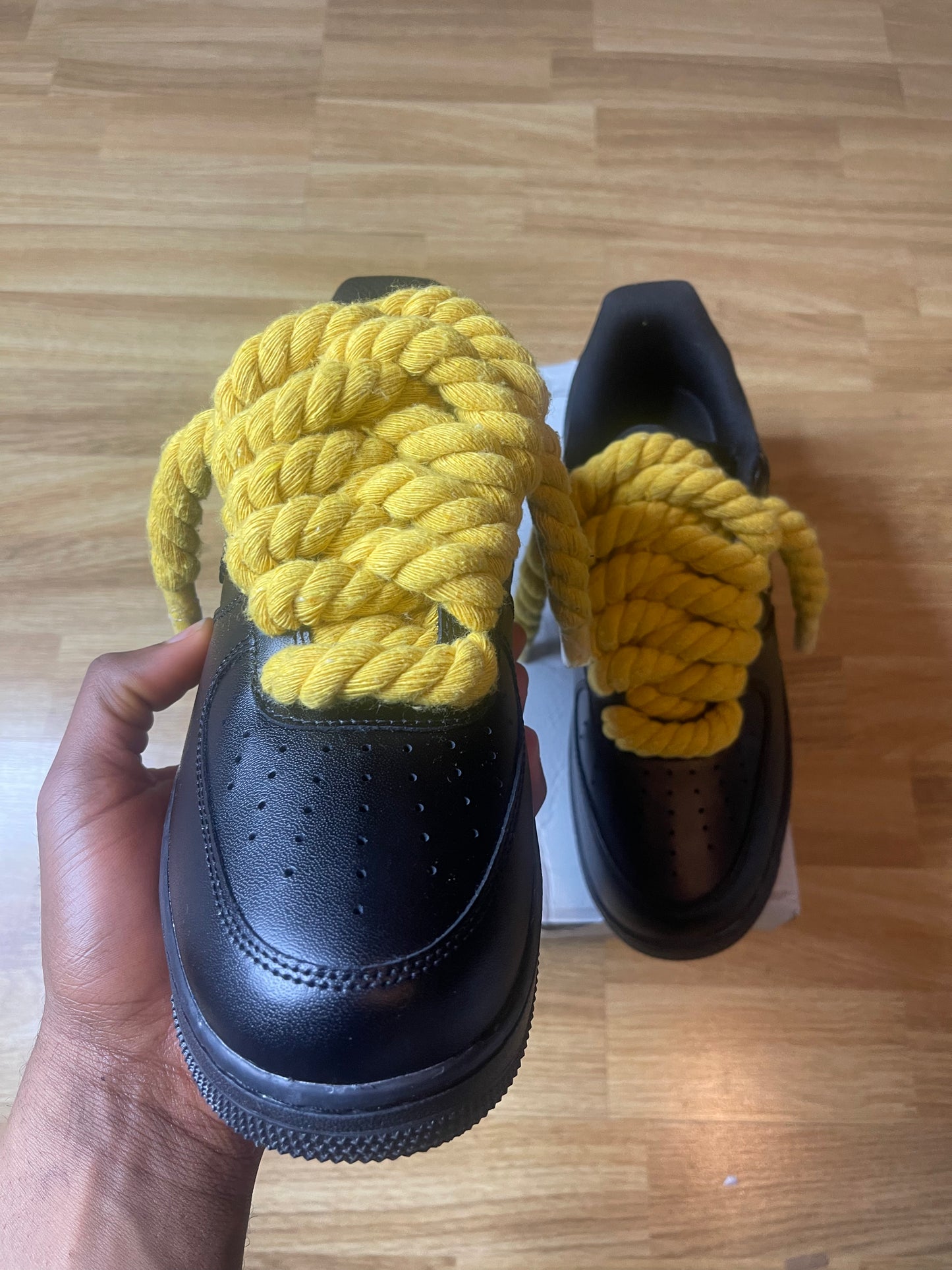 Yellow rope black AF1