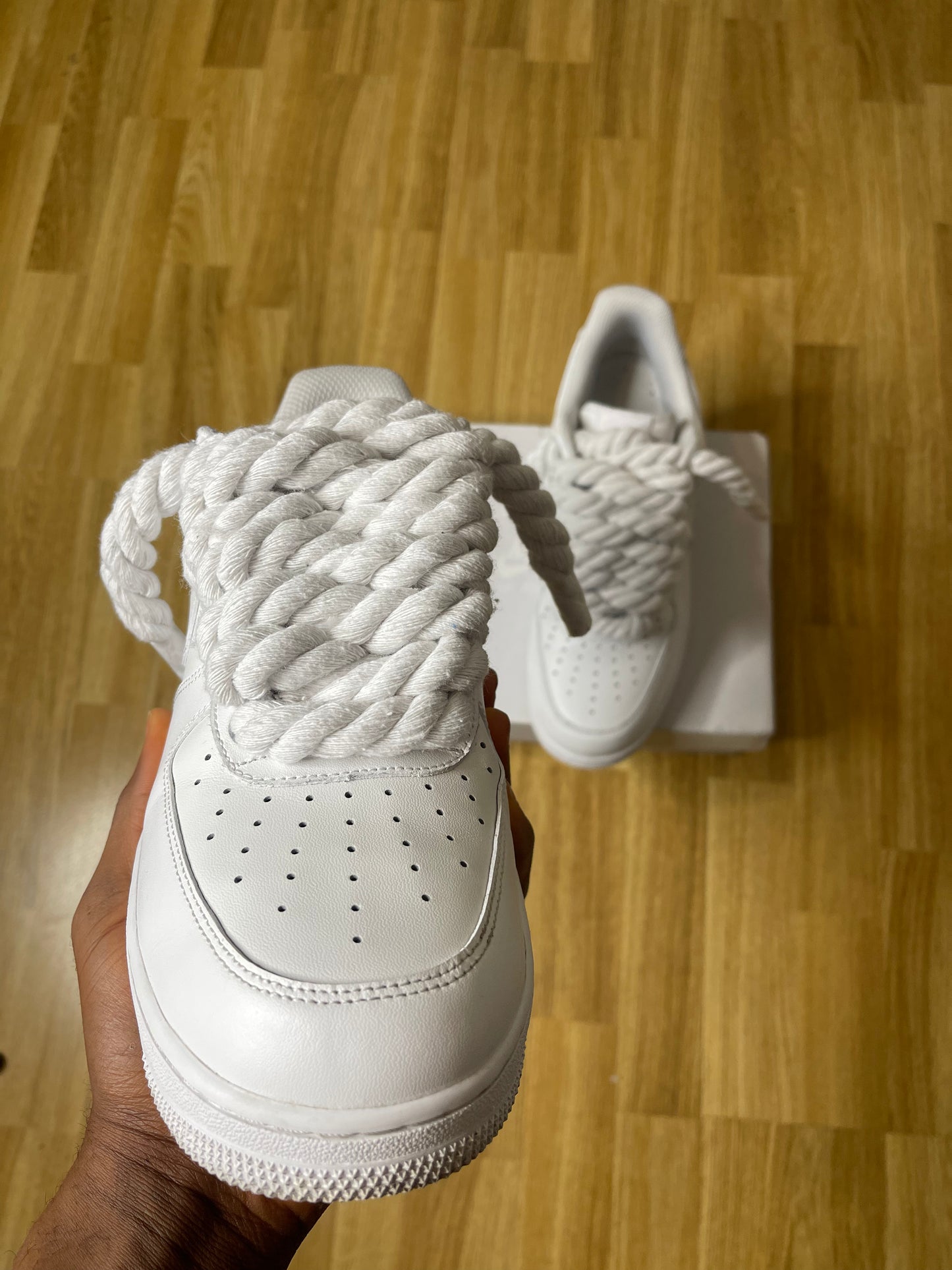 Chunky nike rope air force 1, front view