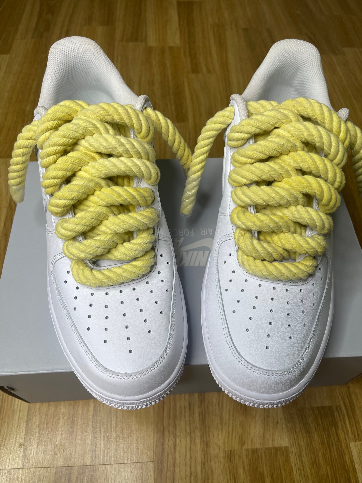 Chunky nike rope air force 1, front view