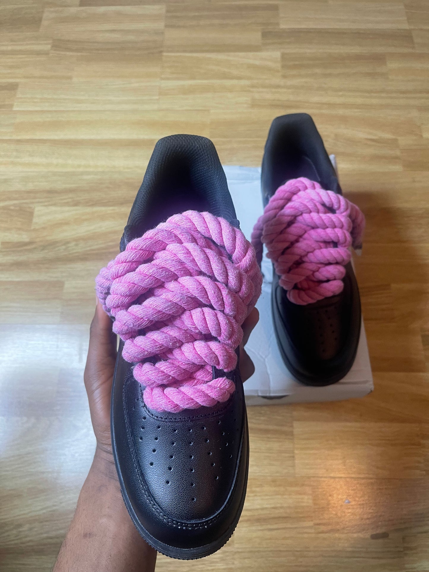 Pink rope black AF1