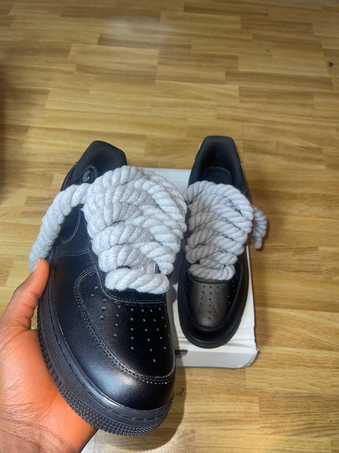 Grey rope black AF1