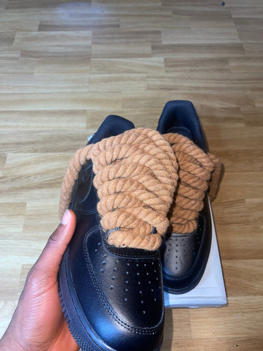 Light brown rope black AF1