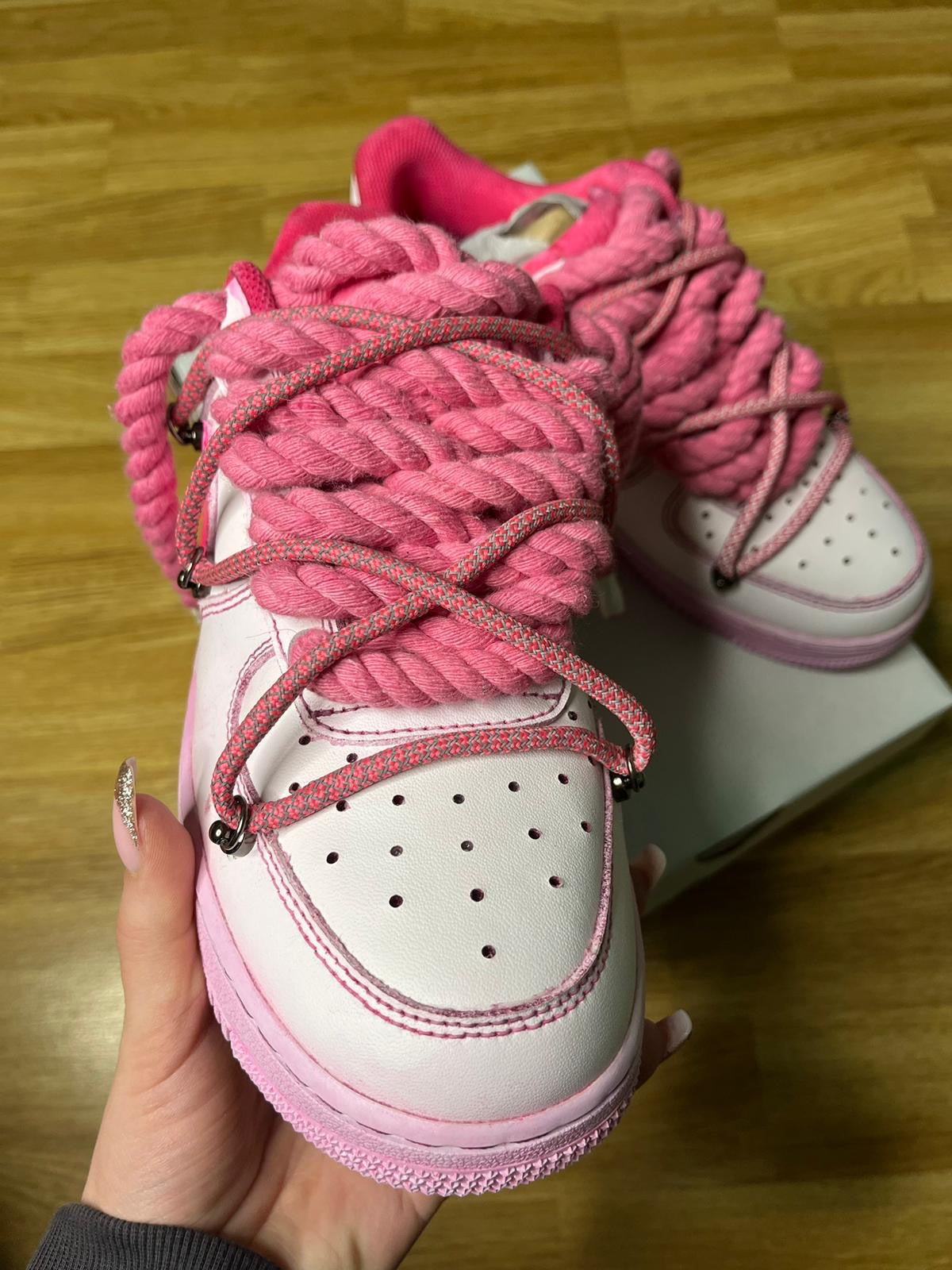 Pink rope double lace Queenforce 1 - Ropekickz