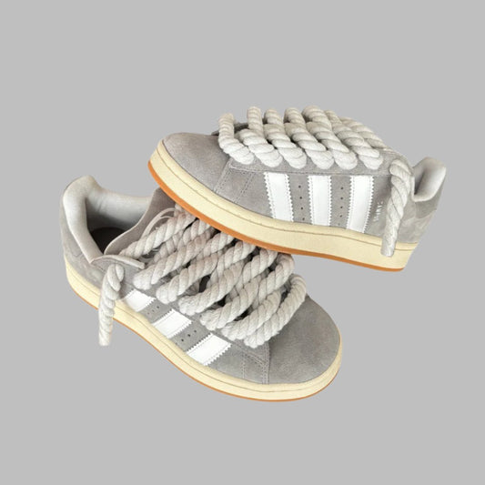 Adidas campus grey&white