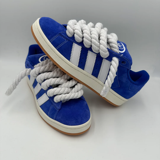 Adidas campus blue&white