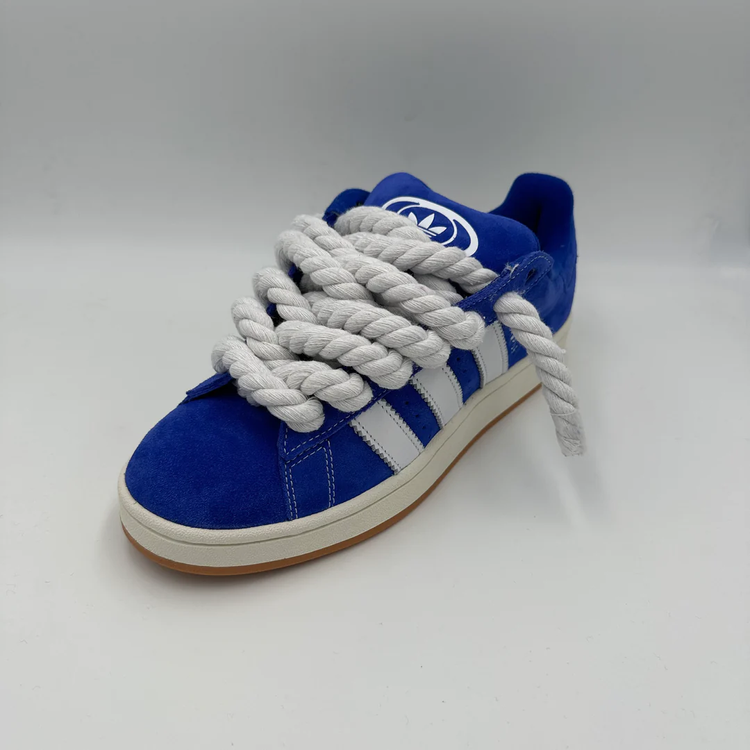 Adidas campus blue&white