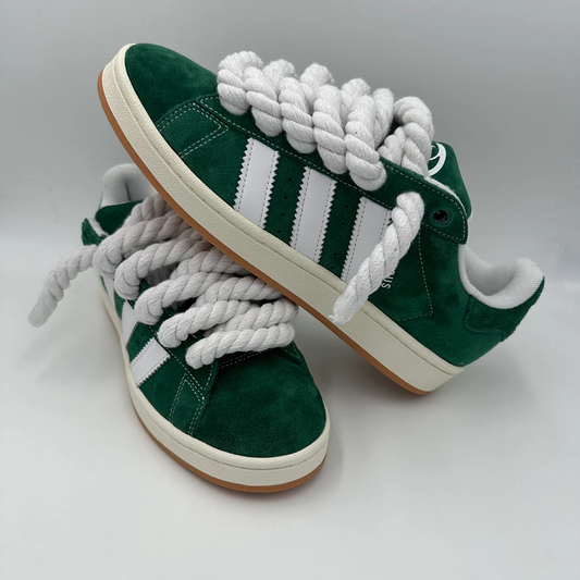 Adidas campus green&white